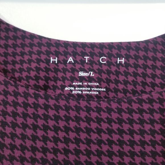 Hatch Purple Houndstooth Sheath Maternity Dress - Picture 2 of 12